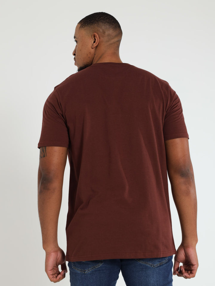 Brand Stacker Tee - Mahogany