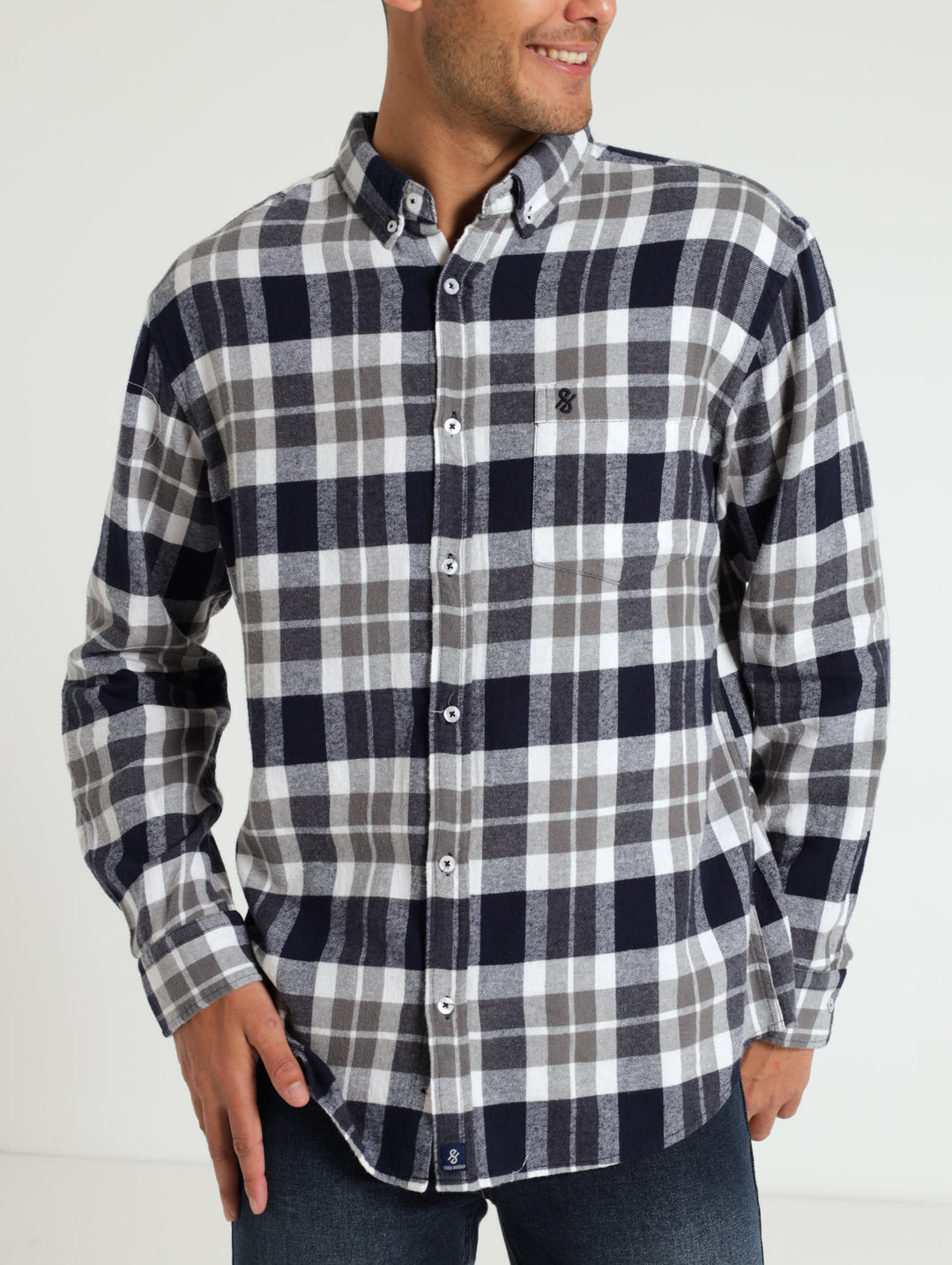 Flannel Check Shirt - Blue