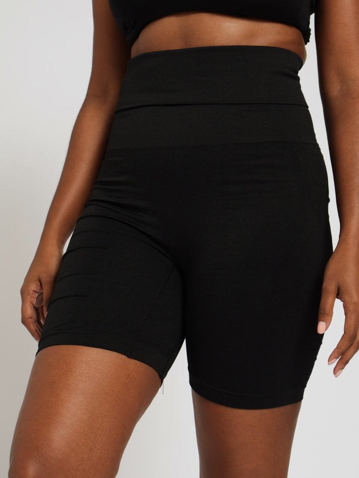 Seamless Long Leg Shaper - Black