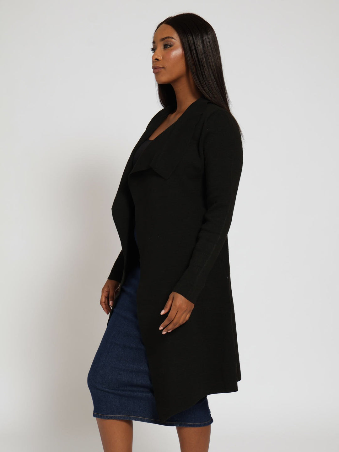 Waterfall Cardigan - Black