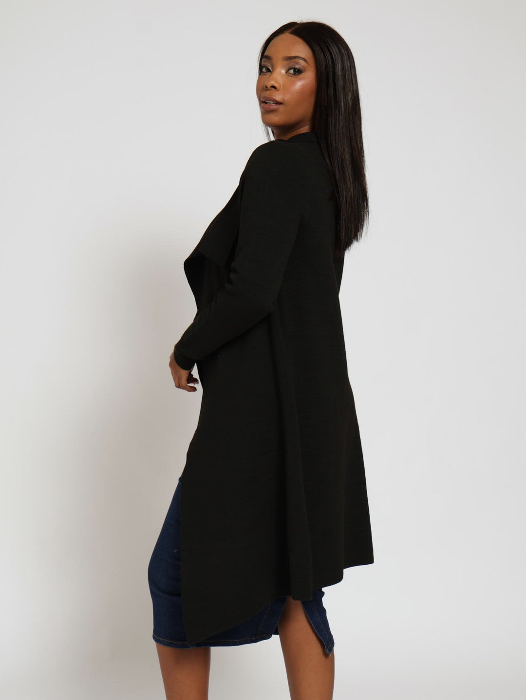 Waterfall Cardigan - Black