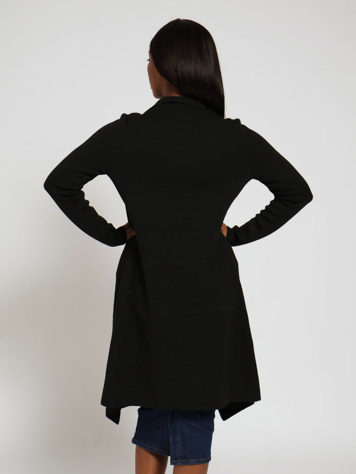 Waterfall Cardigan - Black