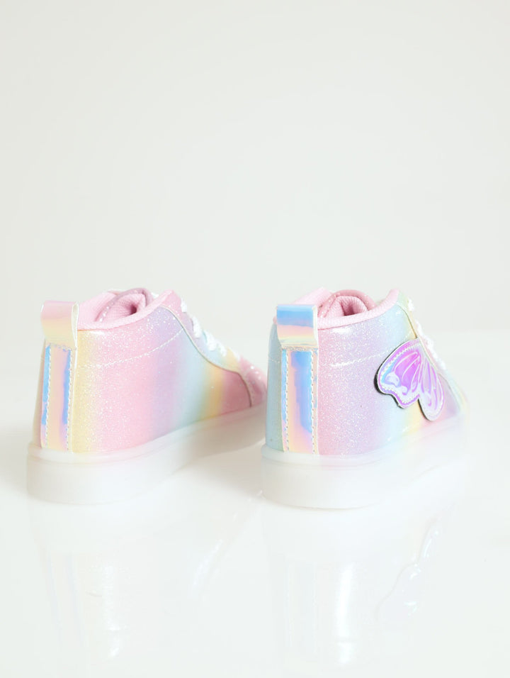 Pre-Girls Rainbow Light-Up Hi-Top