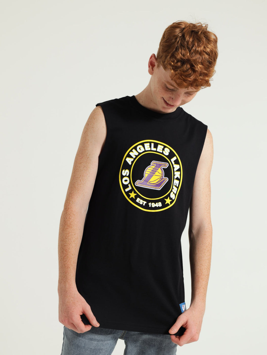 Boys La Lakers Vest - Black