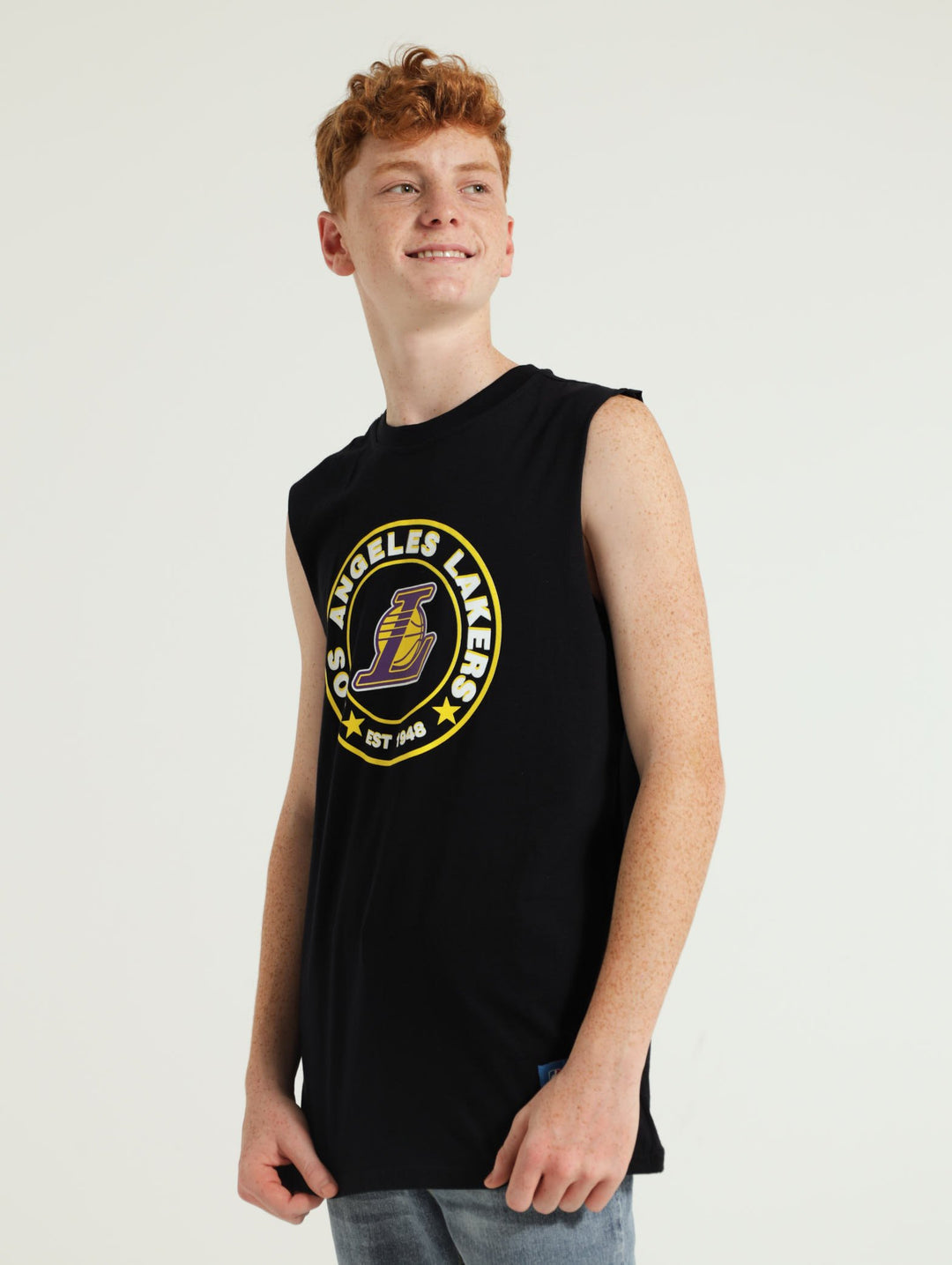 Boys La Lakers Vest - Black