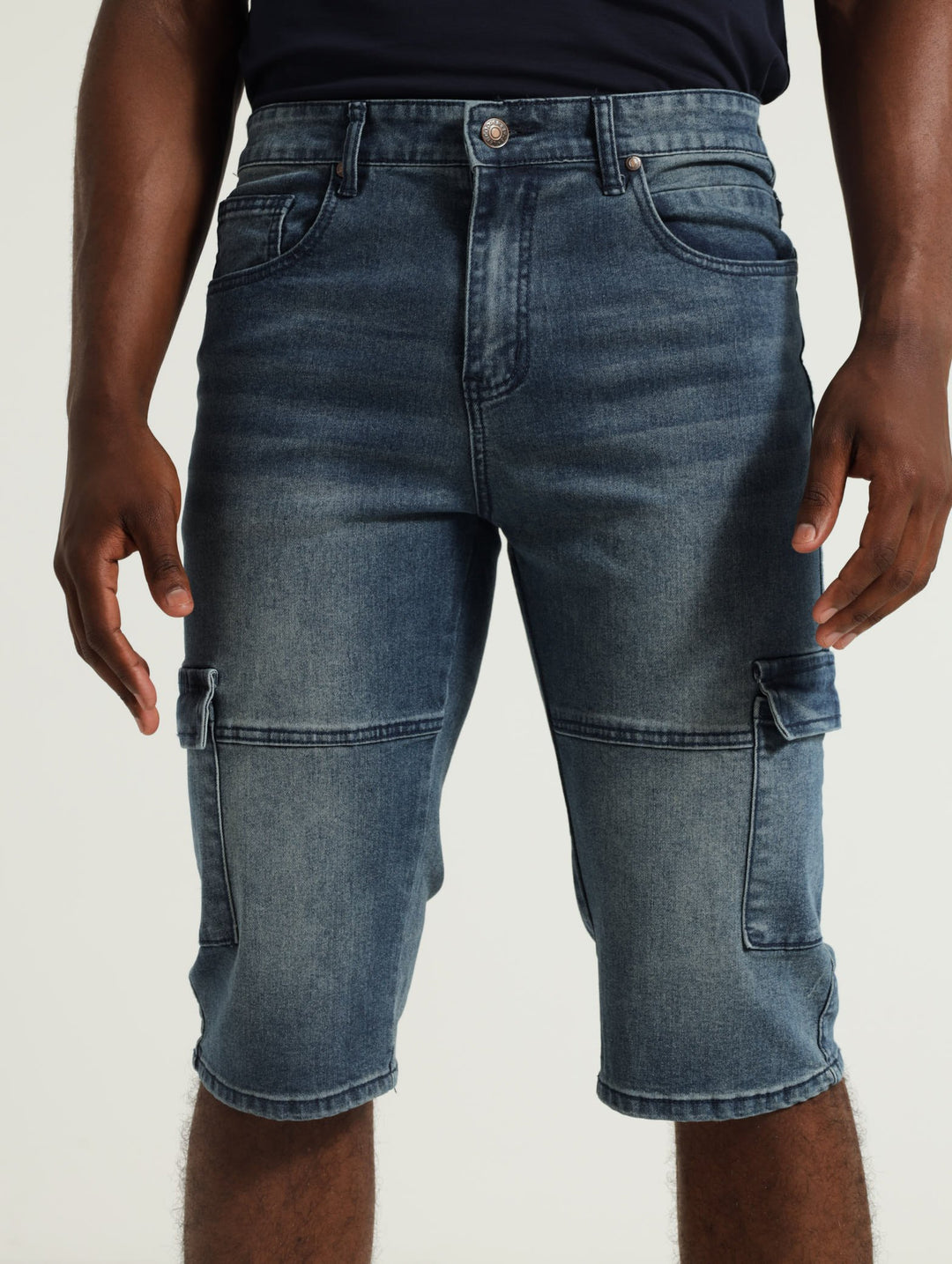 Andy Denim Shorts - Mid Indigo