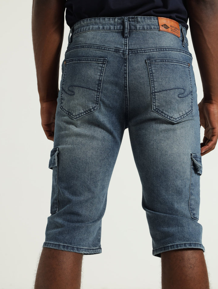 Andy Denim Shorts - Mid Indigo