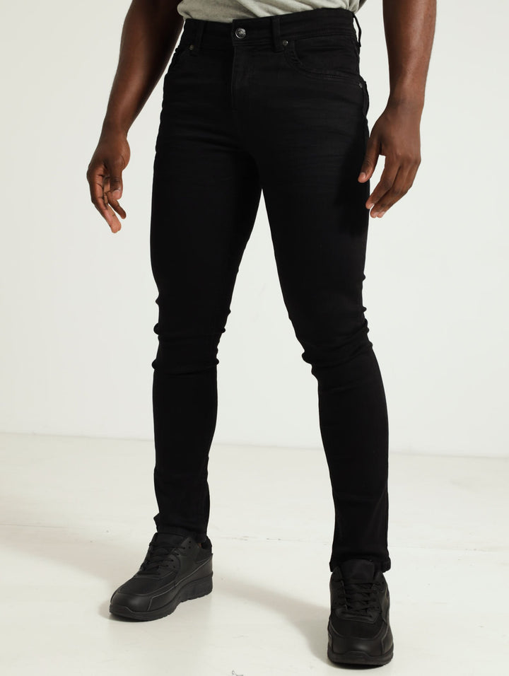 Stanley Slim Denim Jeans - Black