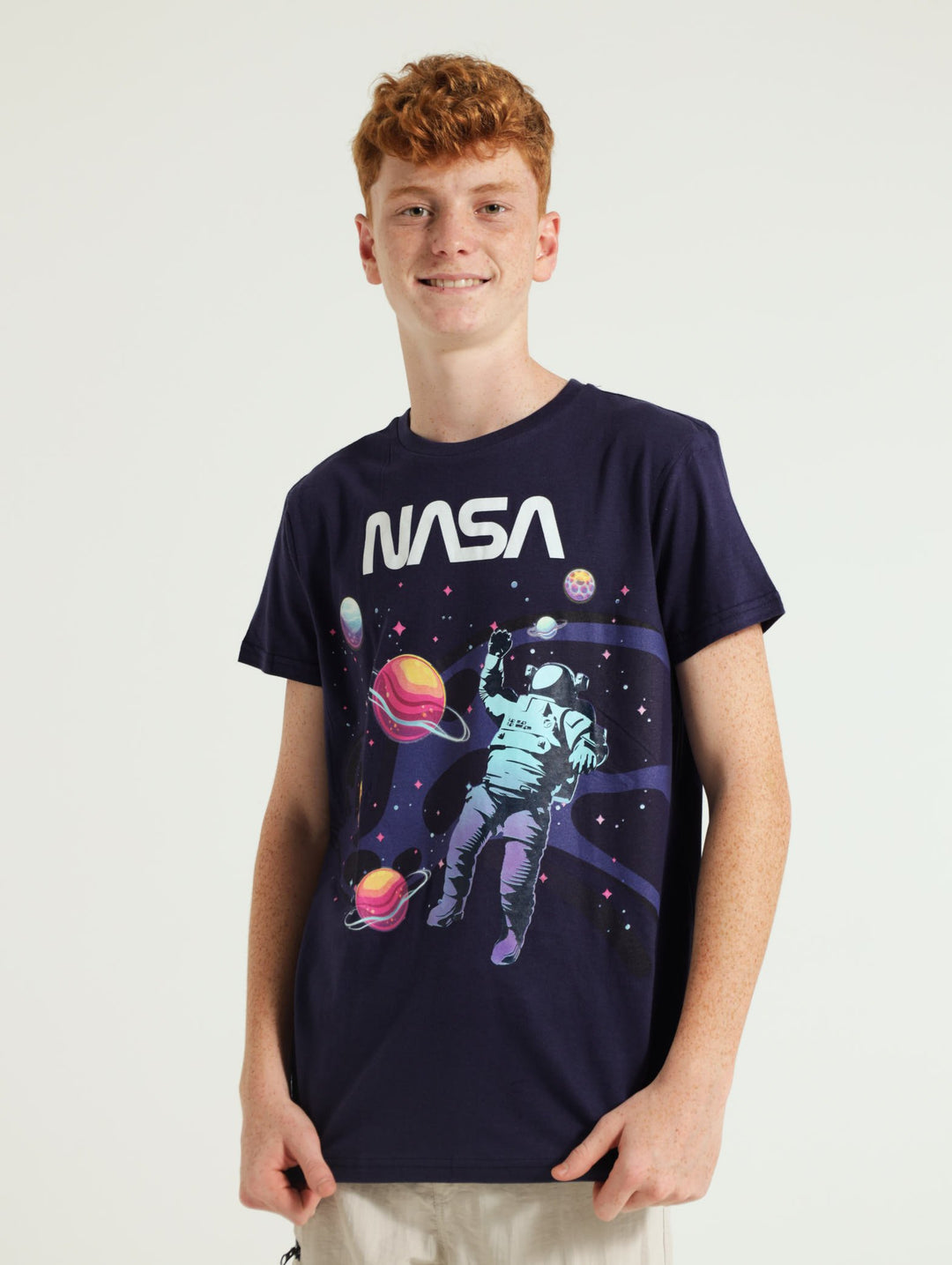 Boys Nasa Tee Navy