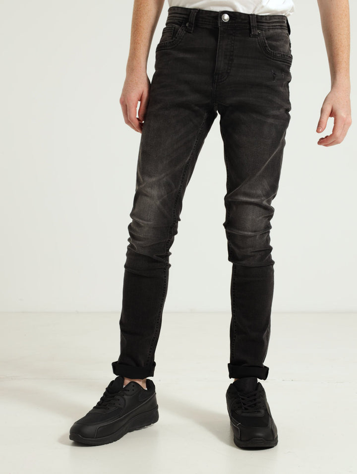Boys Larry Denim Jean - Charcoal