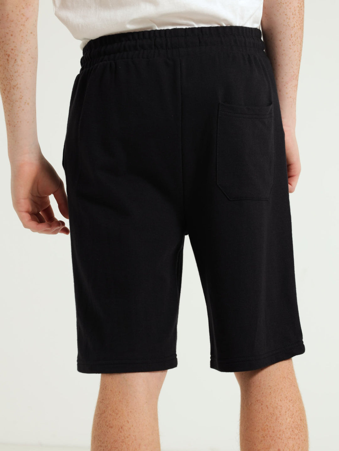 Boys Mr Beast Fleece Shorts - Black