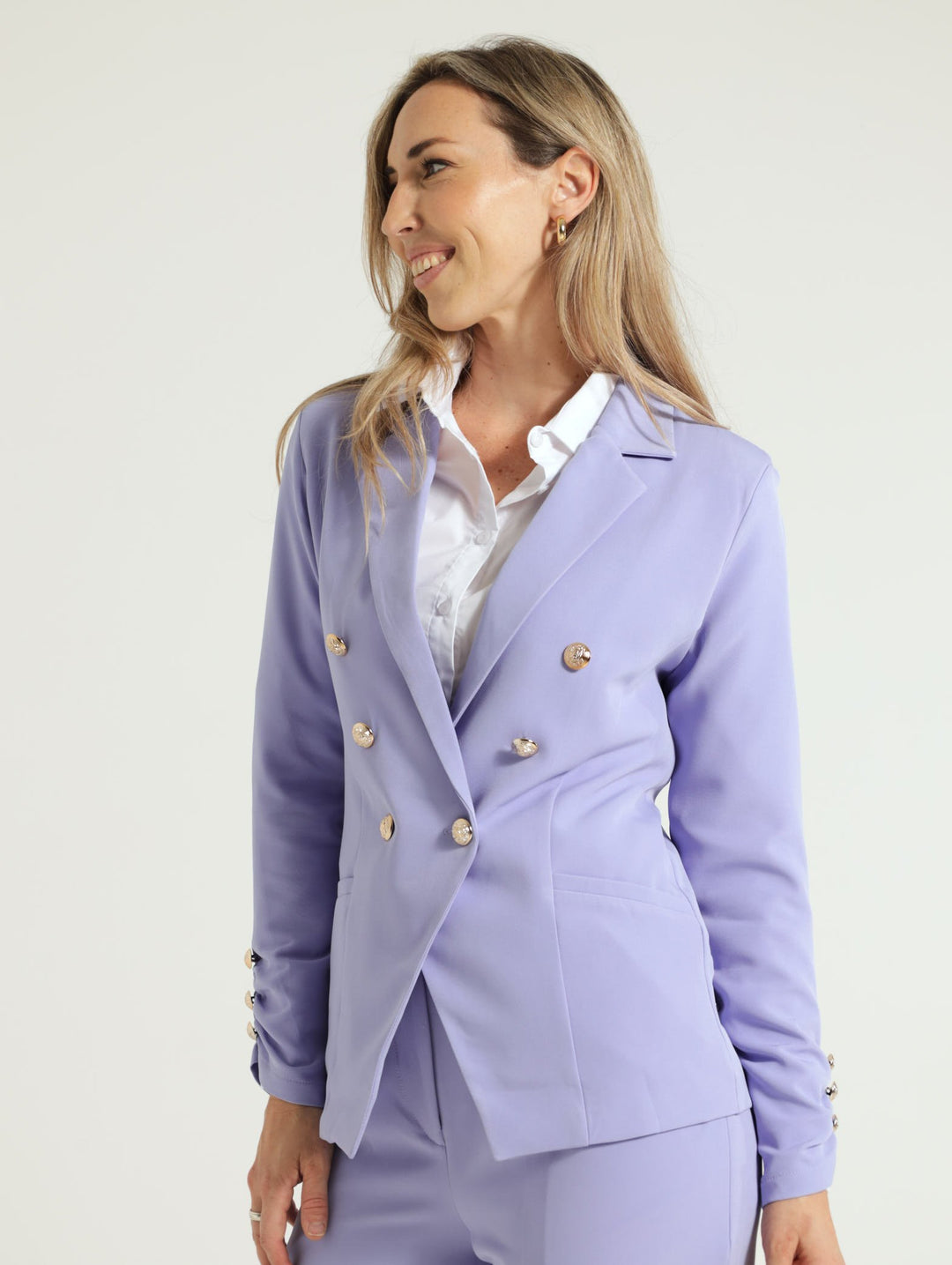 Long Sleeve Blazer - Lilac