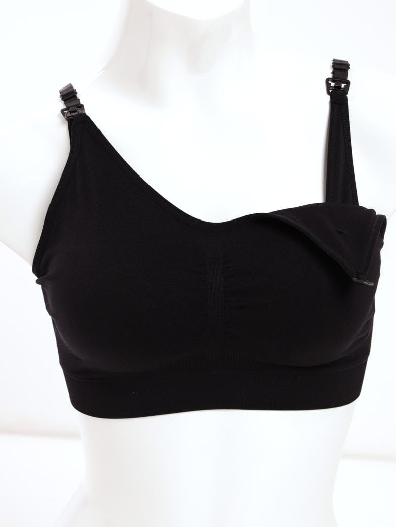 Ladies Single Nursing Bra - Black