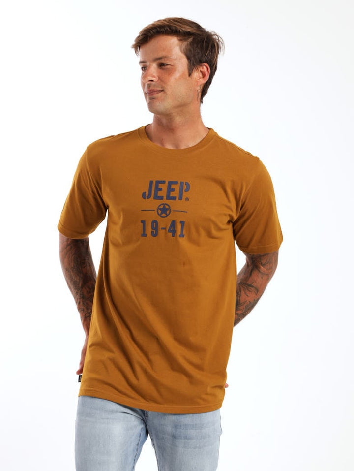 Men's Logo Tee - Dark Mustard