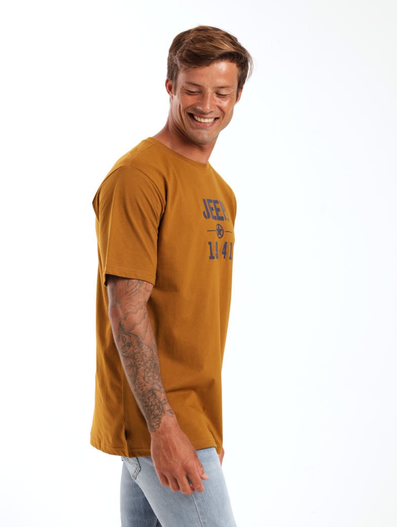 Men's Logo Tee - Dark Mustard