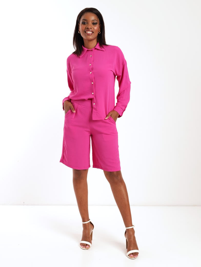 Ladies Bermuda Short - Magenta