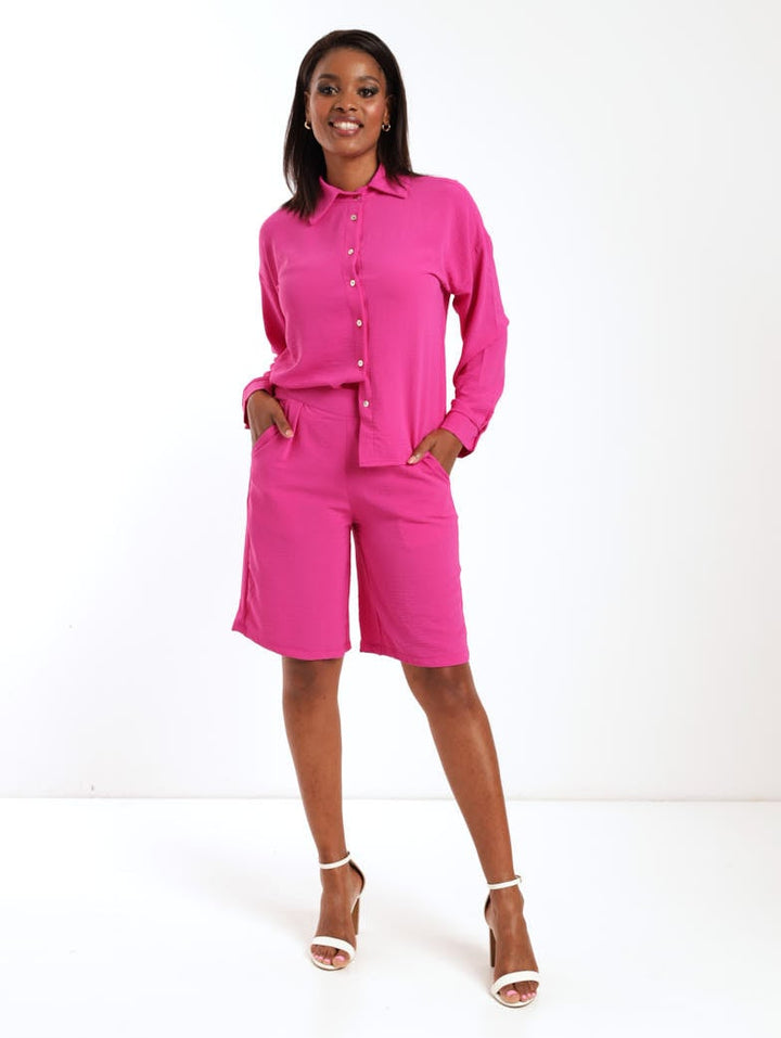 Ladies Bermuda Short - Magenta