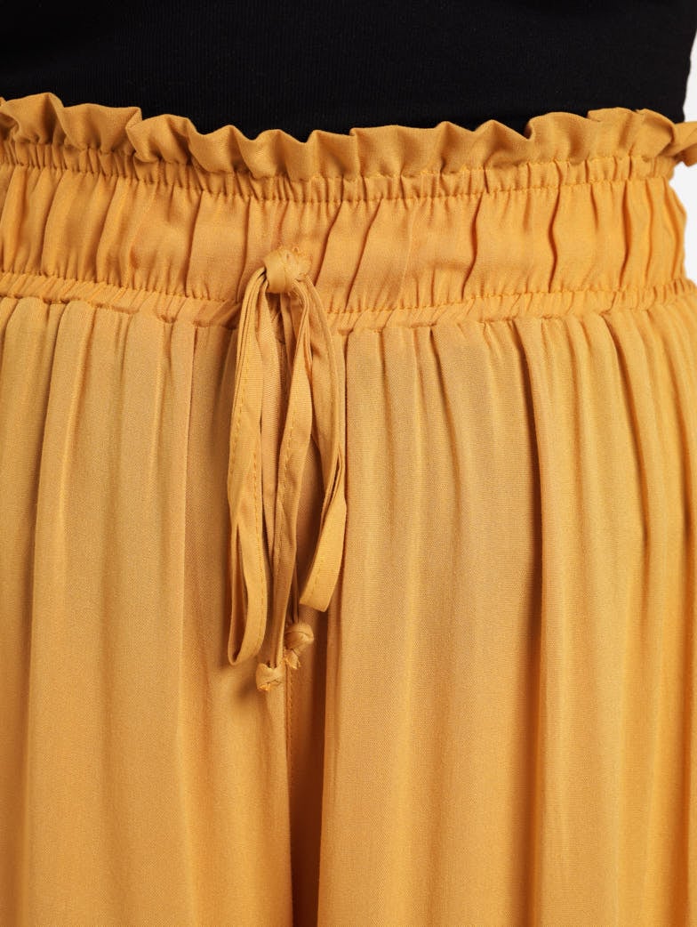 Ladies Extreme Wideleg Pant - Mustard