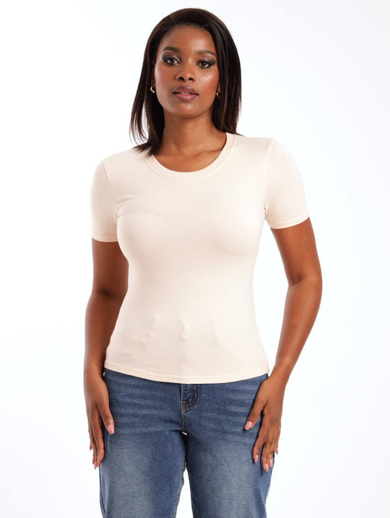 Ladies Cotton Lycra T-Shirt