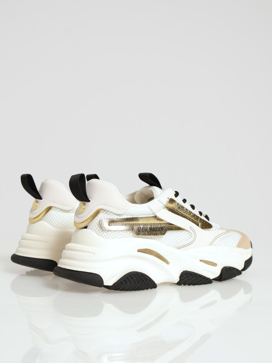 Possession Lace Up Sporty Sneaker - White/Black