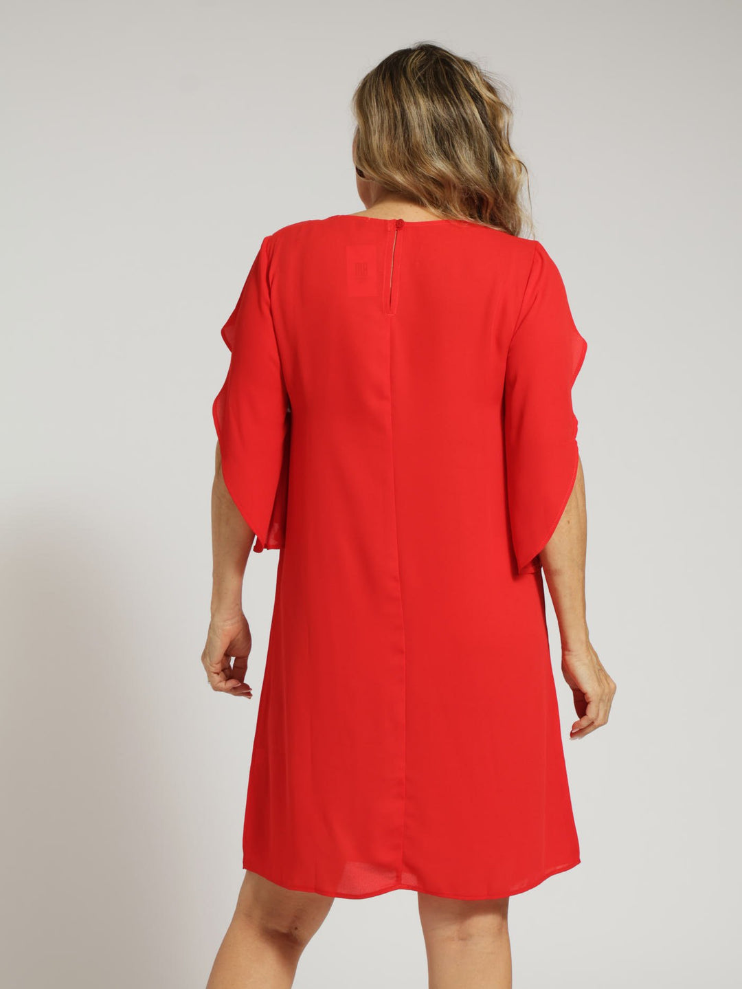 Tunic Dress With Chain - Red
