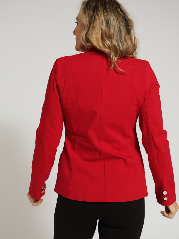 Military Blazer - Red