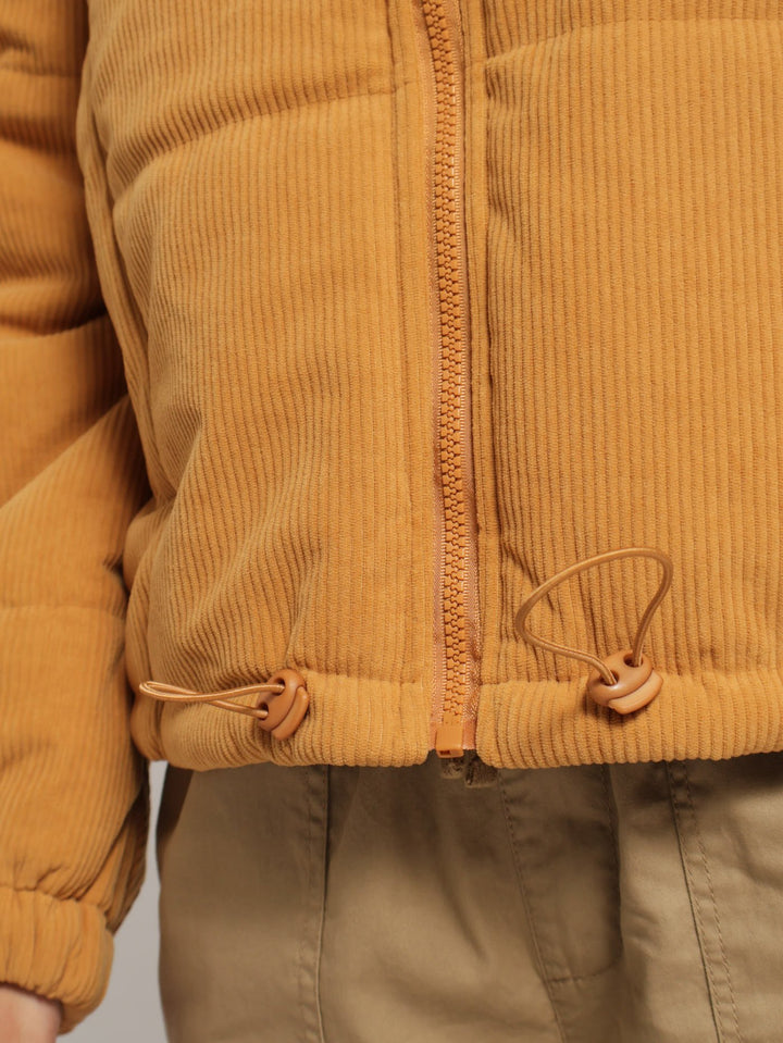 Sun Corduroy Puffer Jacket - Tan