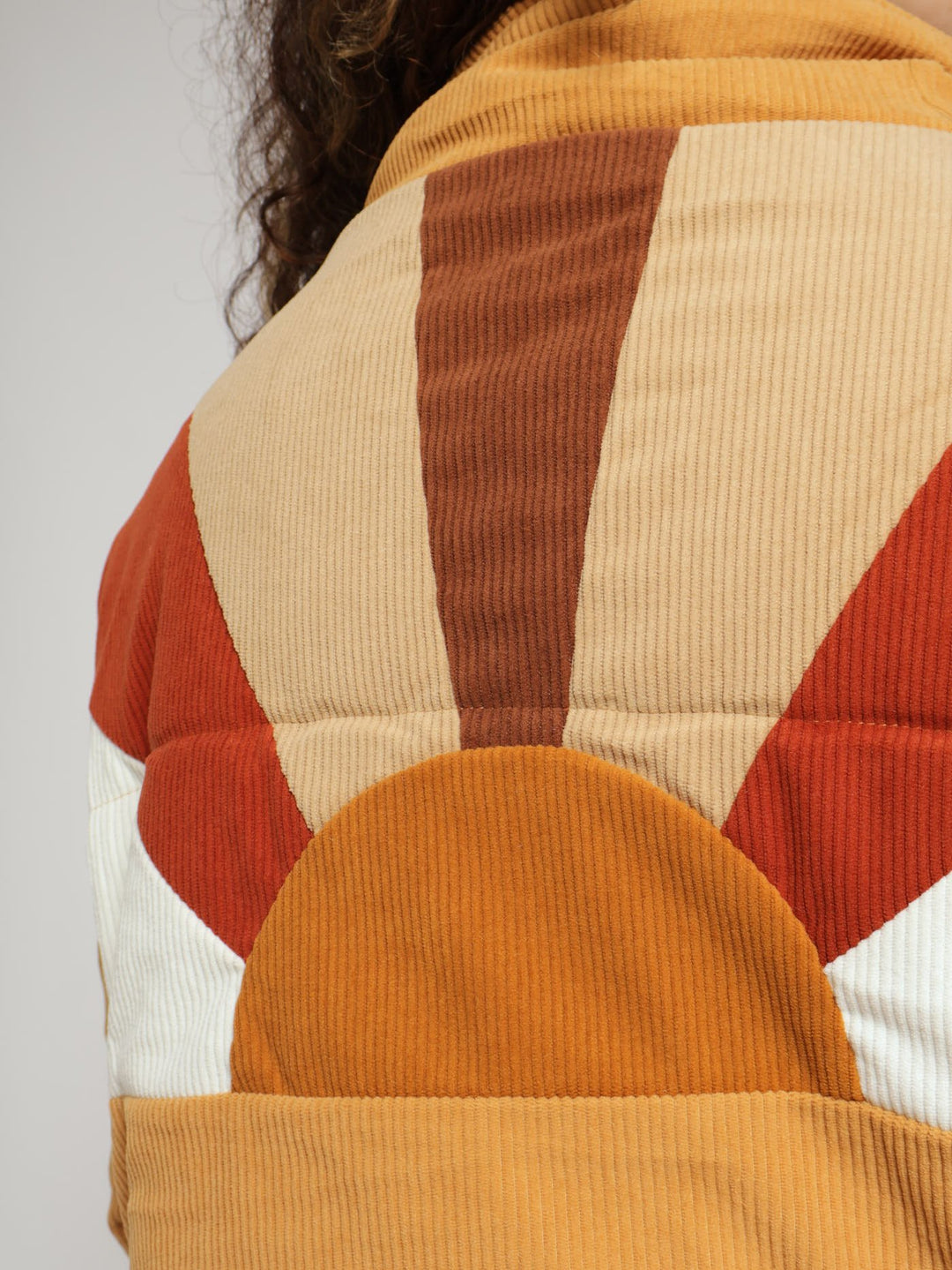 Sun Corduroy Puffer Jacket - Tan