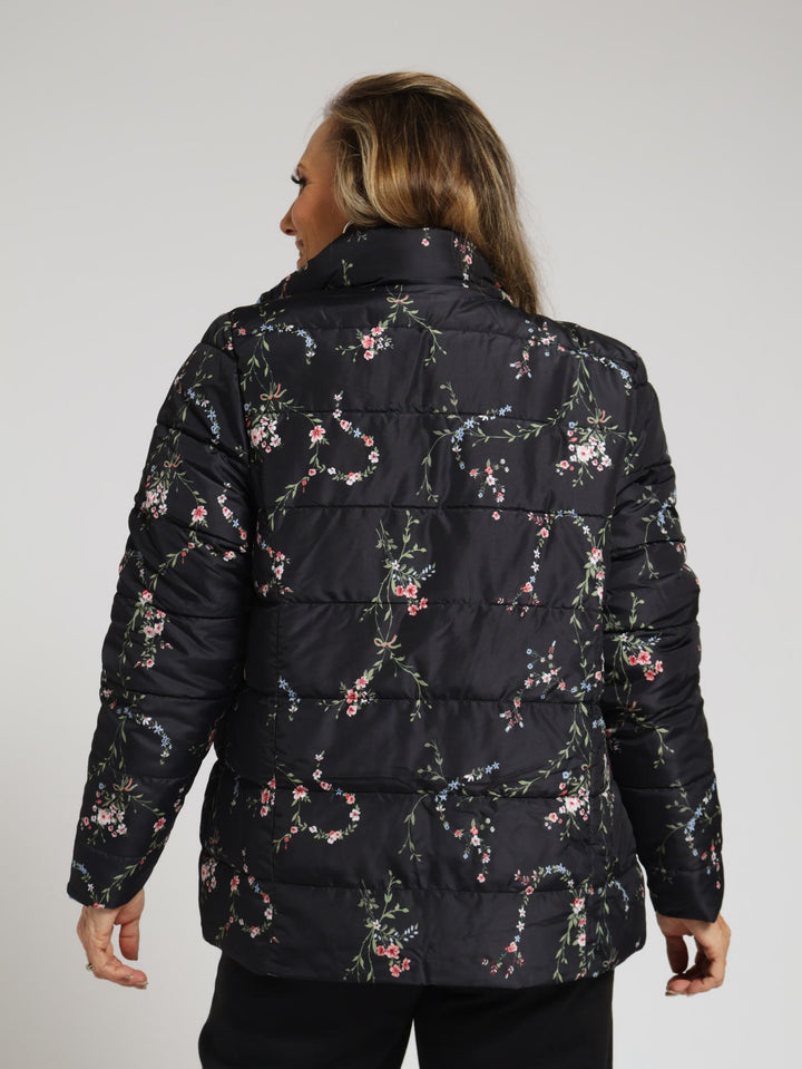 Reversible Puffer Jacket - Black