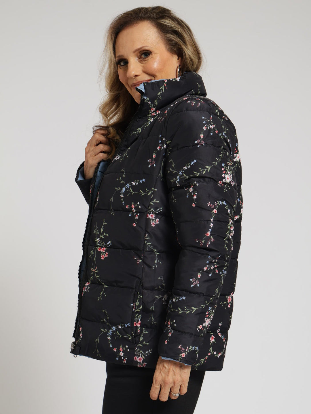 Reversible Puffer Jacket - Black