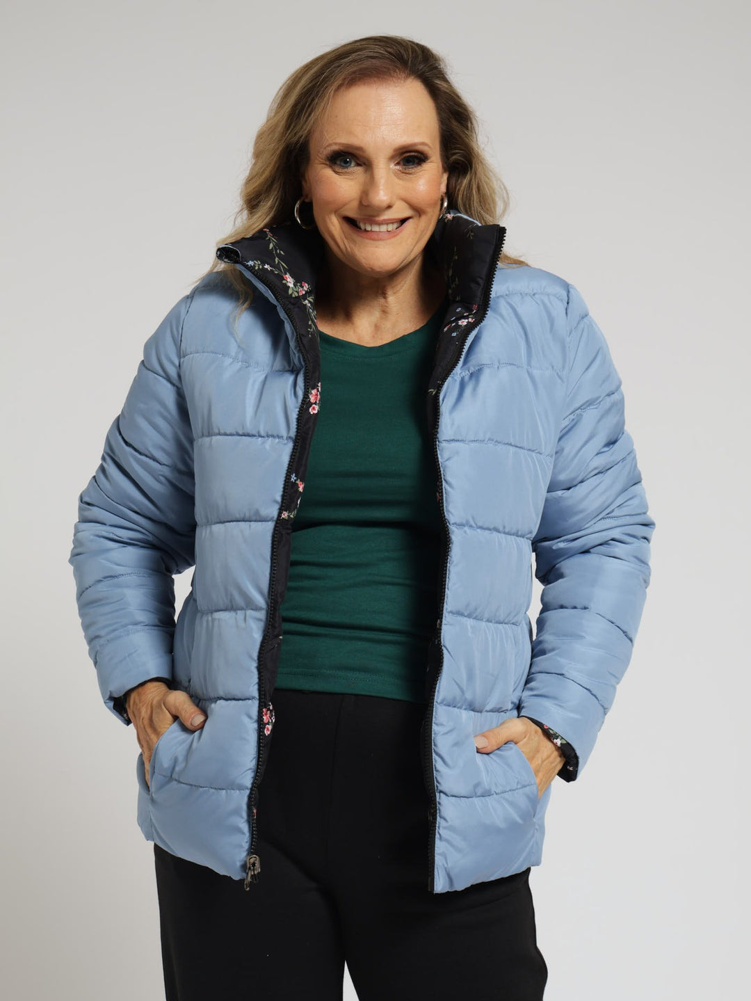 Reversible Puffer Jacket - Black