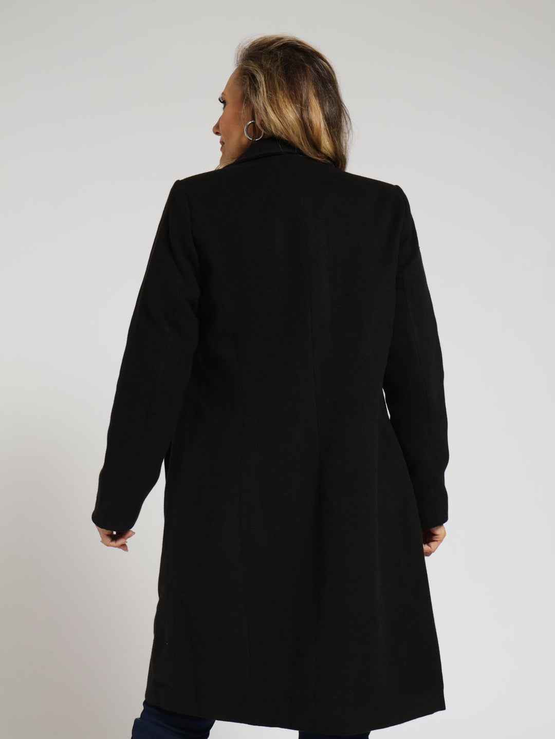 Melton Coat - Black