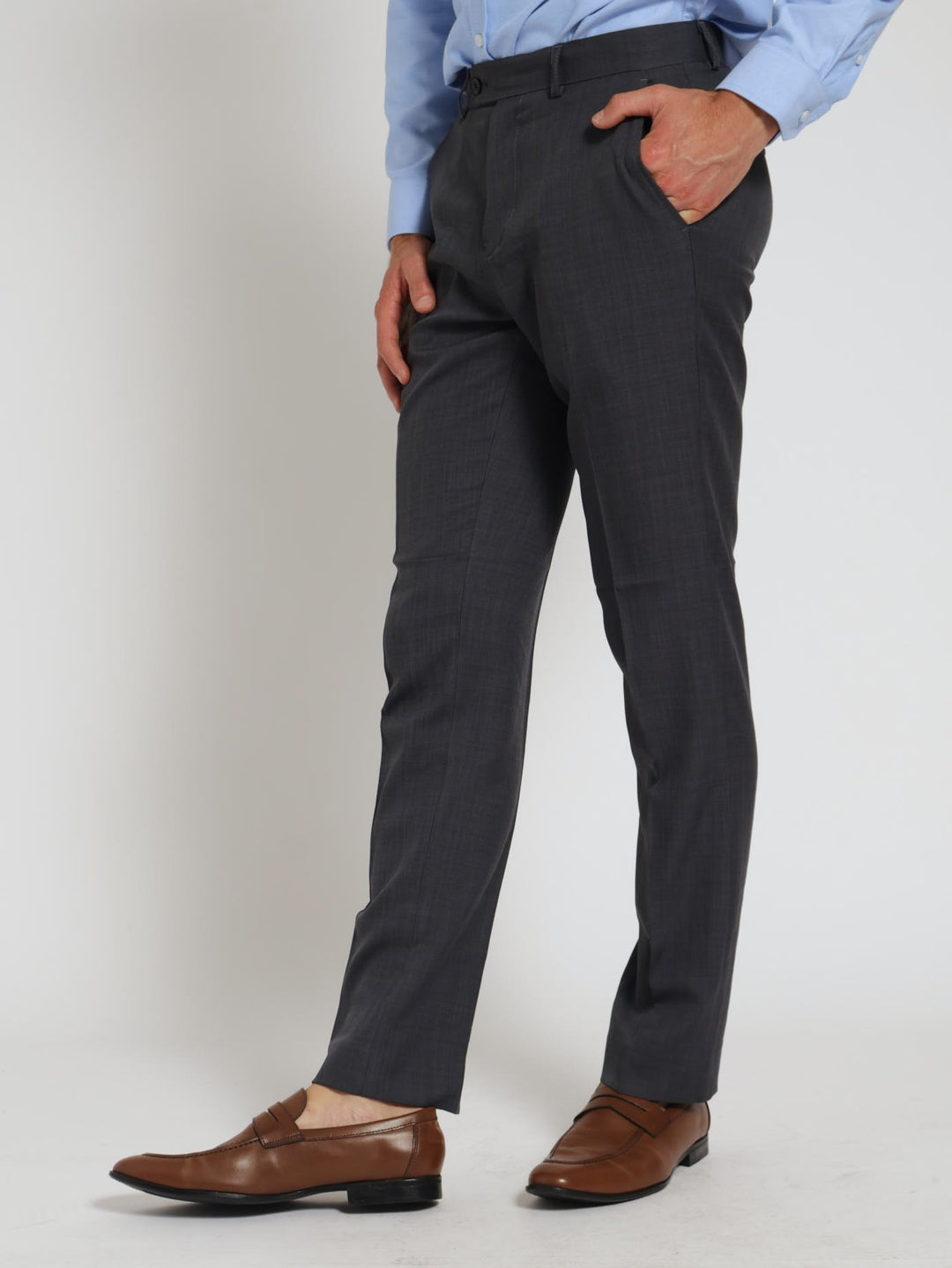 Regular Essential Suit Trouser - Charcoal