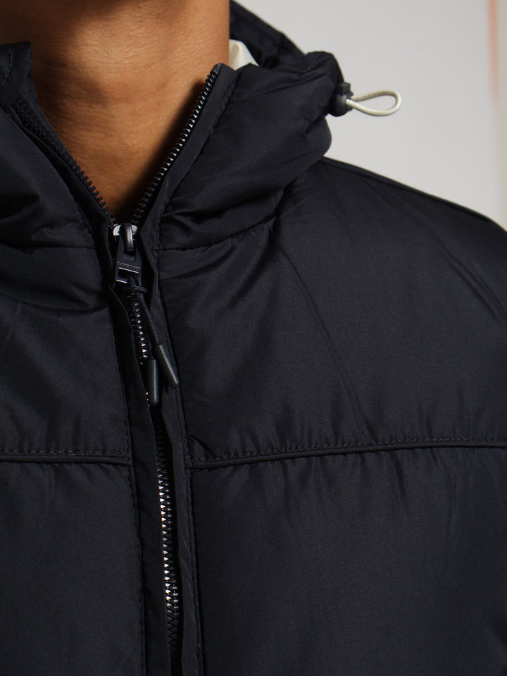 Hooded Puffer Jacket - Navy
