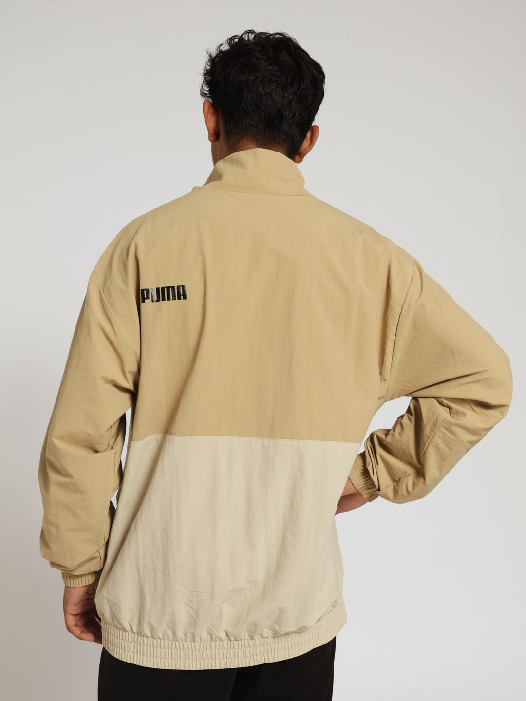 Style Windbreaker Jacket - Tan