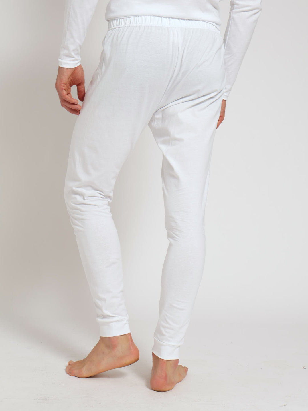 Winter Long John Cotton Thermal - White