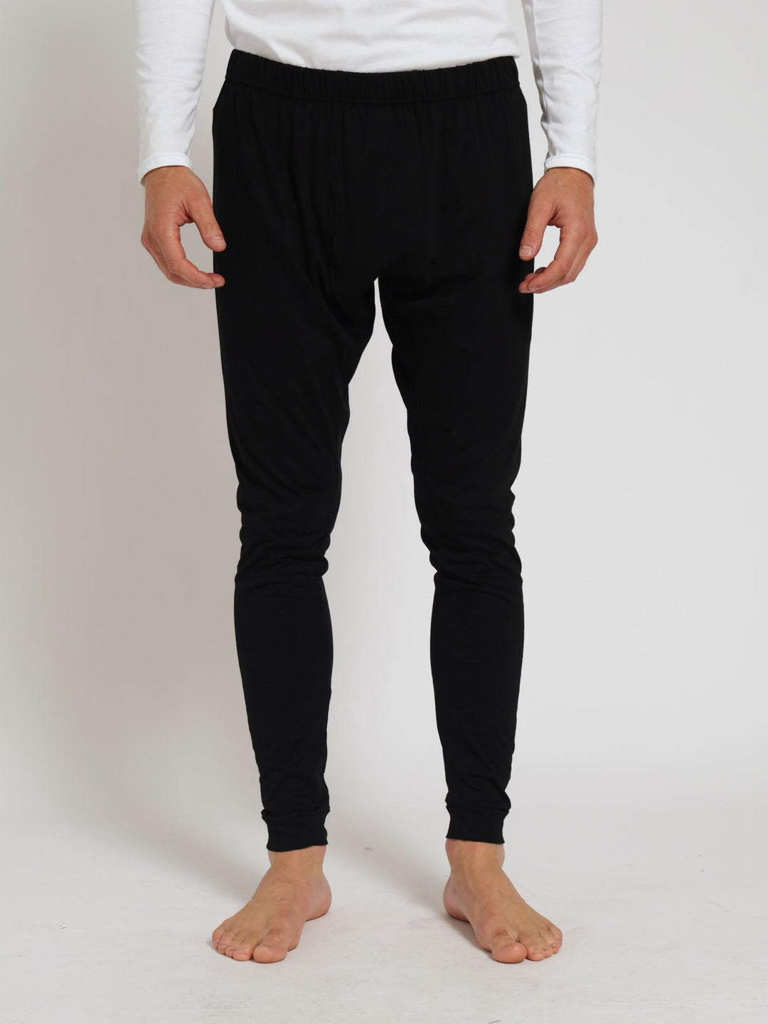 Winter Long John Cotton Thermal - Black