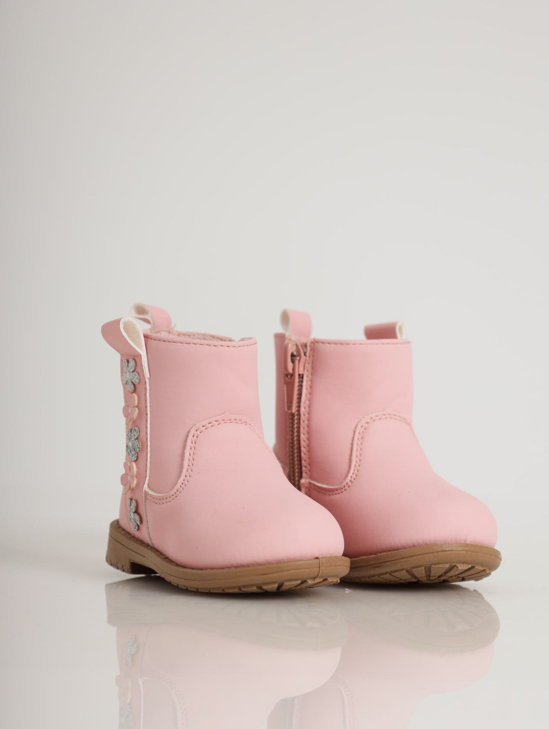 Baby Girls Flower Boots - {ink