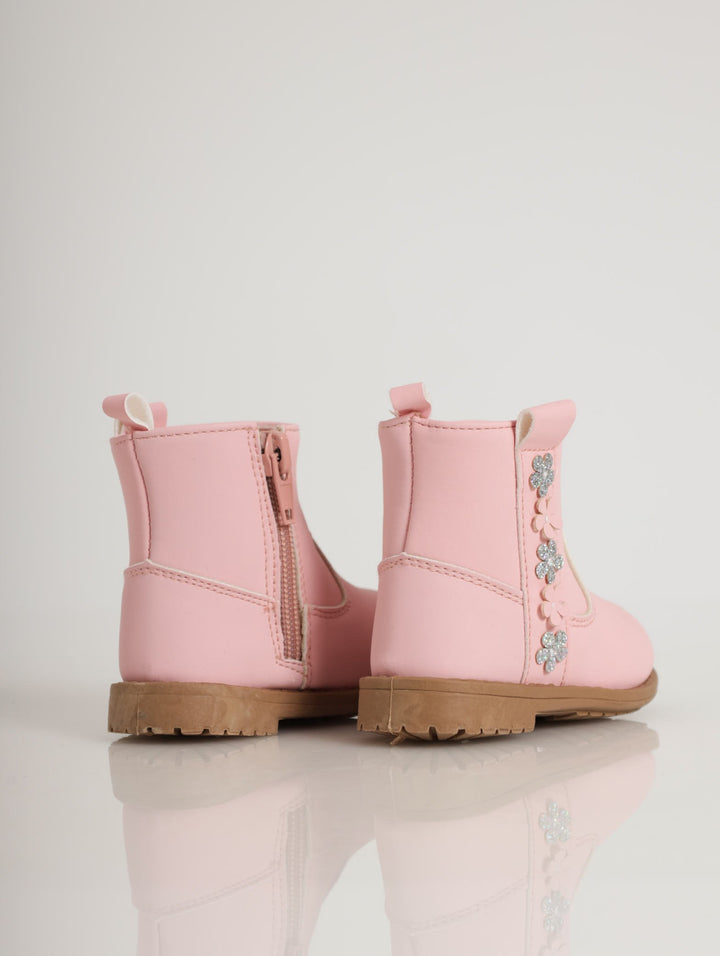 Baby Girls Flower Boots - {ink