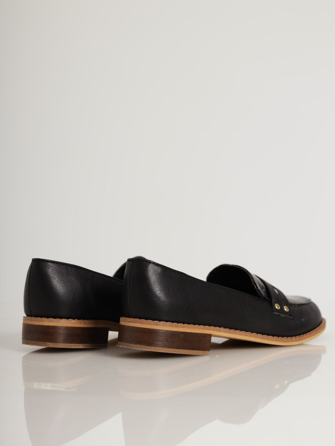 Ladies Built-Up Fabric Block Loafer