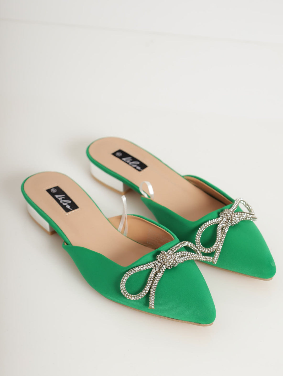 Tiktok Edgars Footwear For Ladies Ladies Embellished Bow Pointed