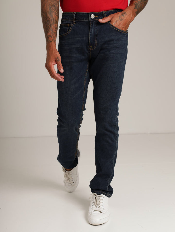 Men's Skinny Teastain Denim Jean - Tea Stain