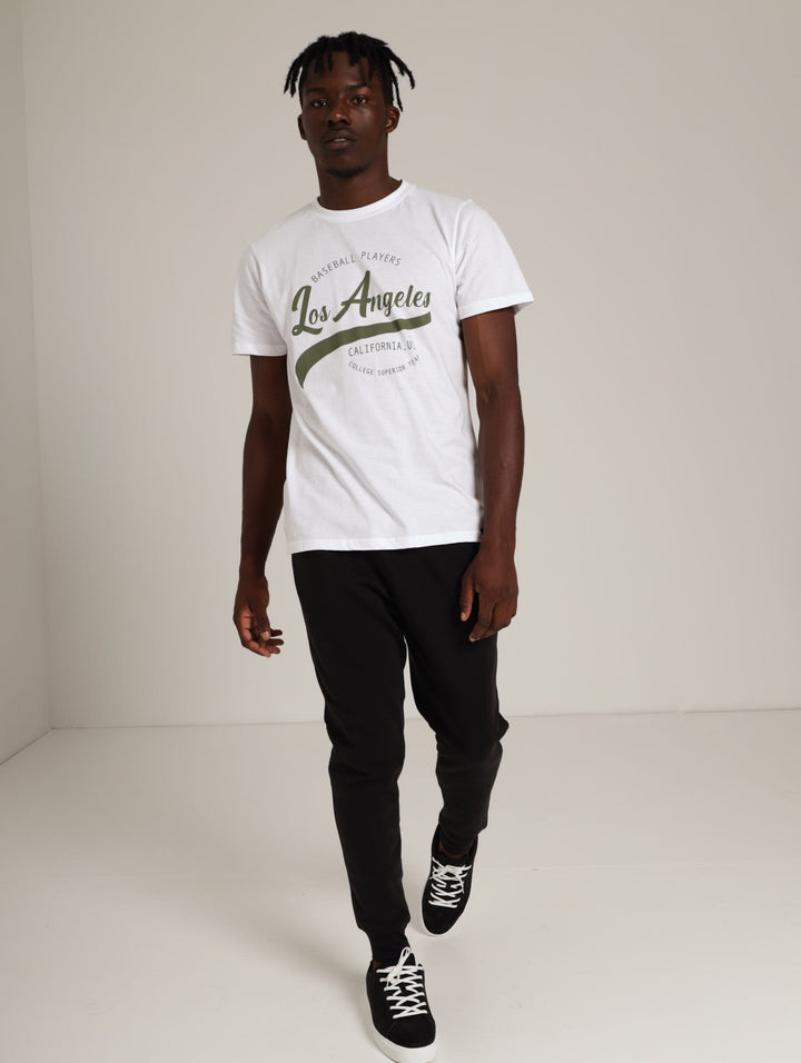 Men's Baseball Tee - White