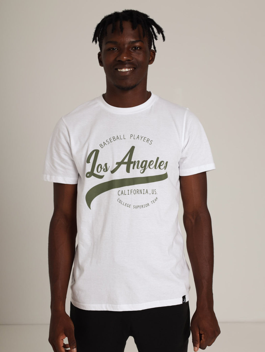 Men's Baseball Tee - White