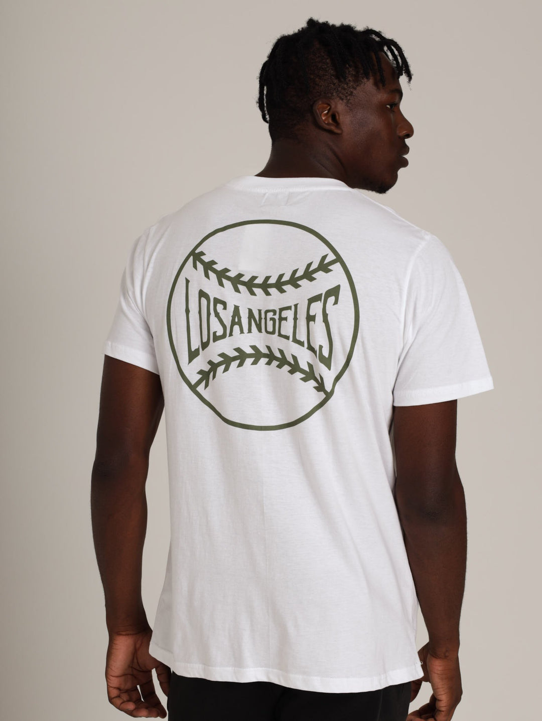 Men's Baseball Tee - White