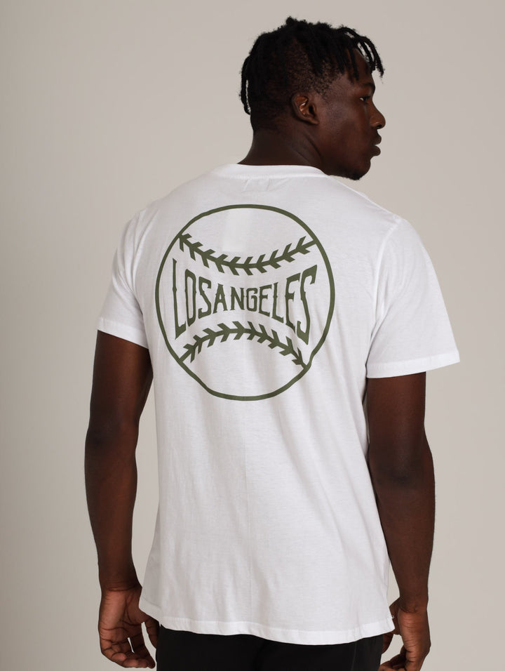 Men's Baseball Tee - White