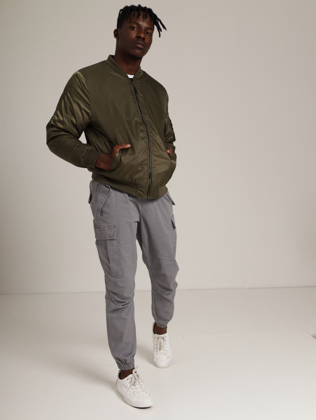 Men's Bomber Jacket - Fatigue