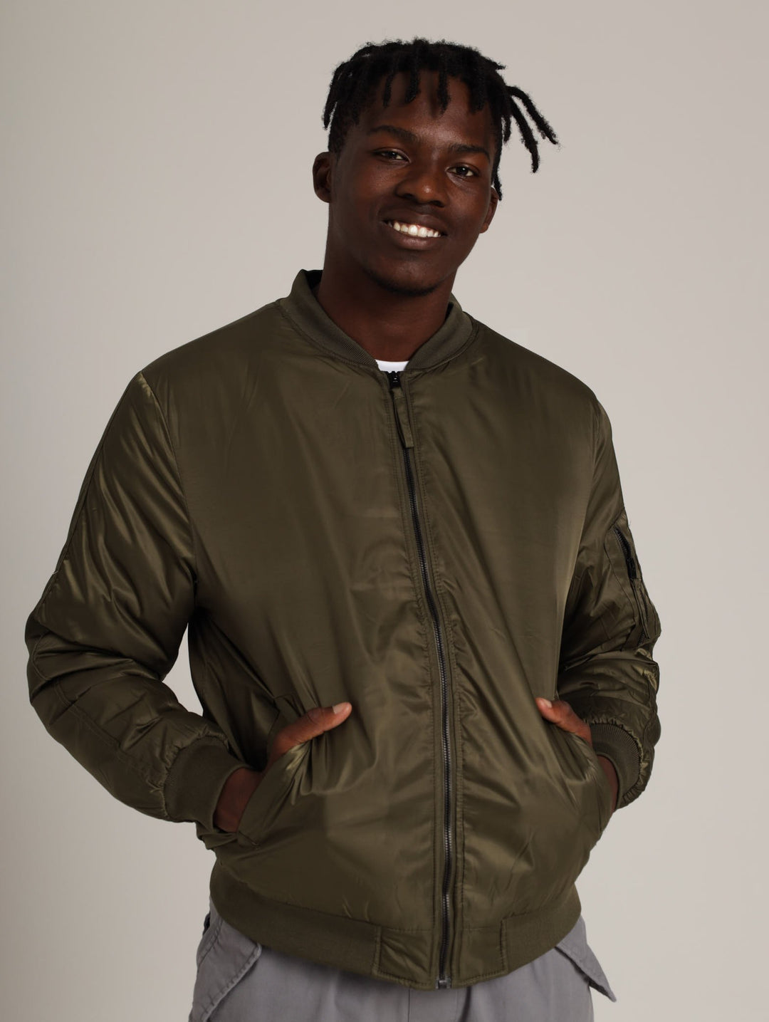 Men's Bomber Jacket - Fatigue