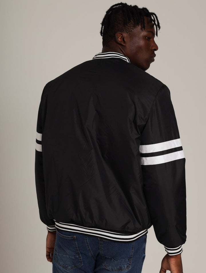 Men's Varsity Jacket - Black