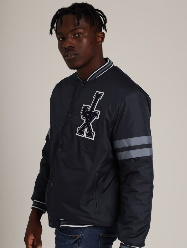 Men's Varsity Jacket - Navy